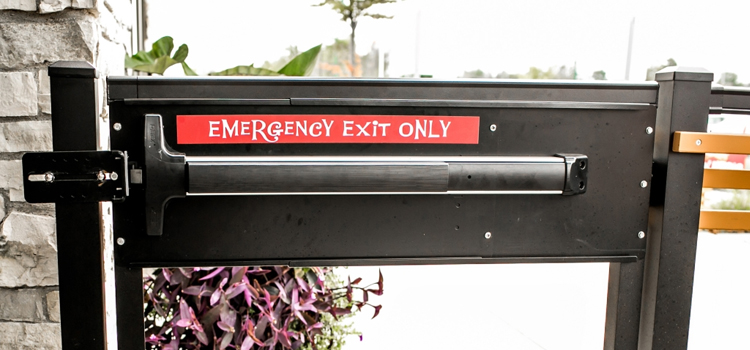 emergency push bar installation in Sunnyslope